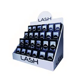 Bright-Colored-Eyelash-Table-Paper-Display Bright-Colored-Eyelash-Table-Paper-Display