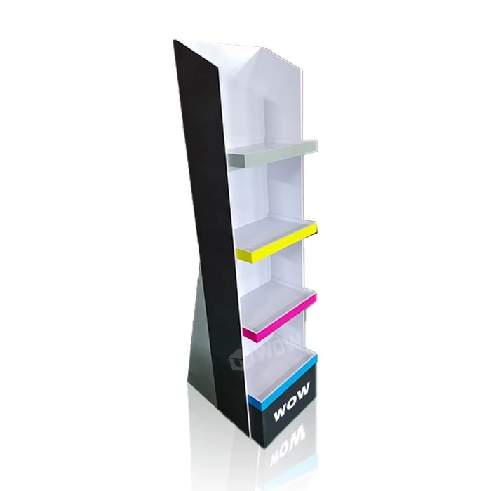 4-Tier Plastic Retail Floor Display Stand