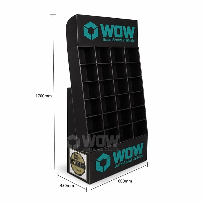 Multi Tier Cardboard Hat Display Rack Stand factory